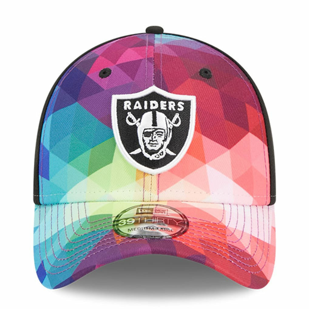 Las Vegas Raiders New Era 2023 NFL Crucial Catch 39THIRTY Flex Hat - Pink for sale