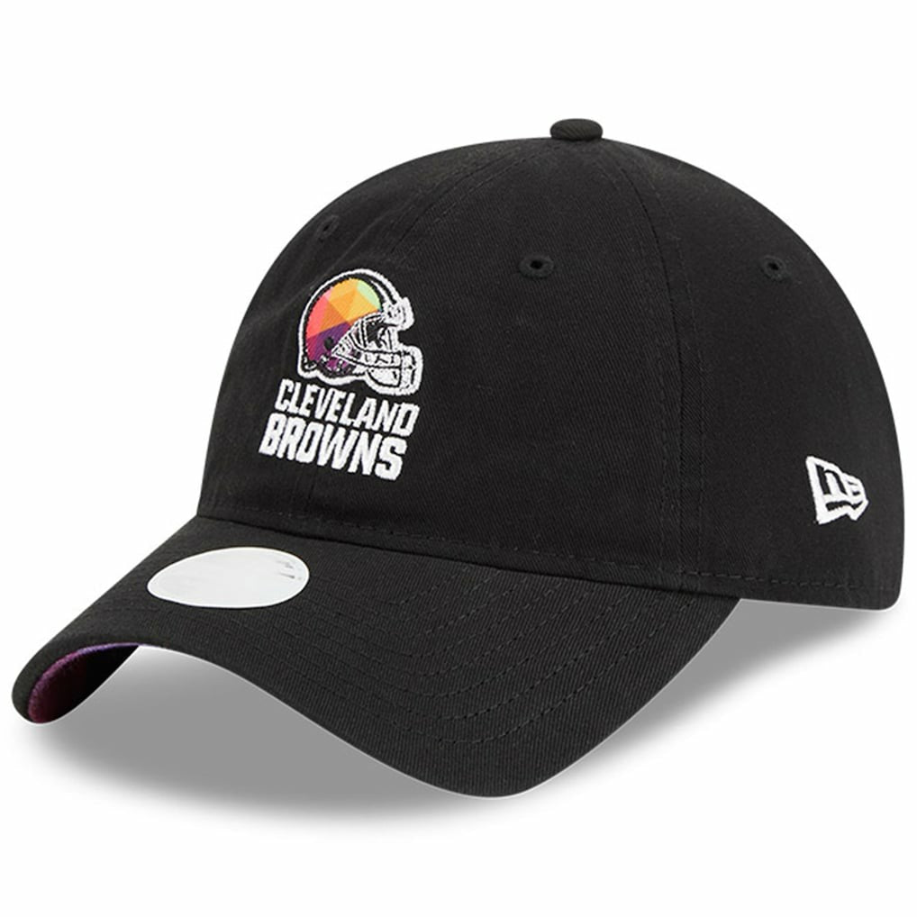 Cleveland Browns New Era Women's 2023 NFL Crucial Catch 9TWENTY Adjustable Hat - Black cheap