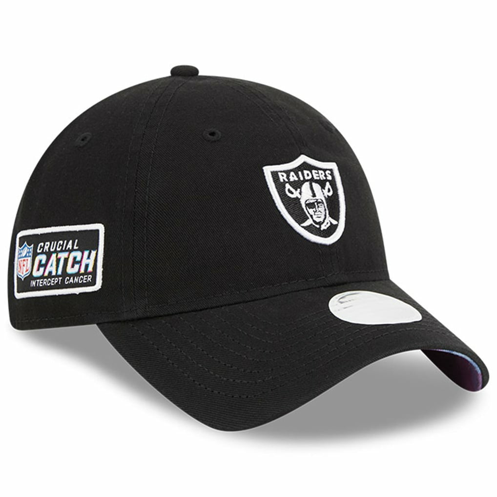 Las Vegas Raiders New Era Women's 2023 NFL Crucial Catch 9TWENTY Adjustable Hat - Black sale
