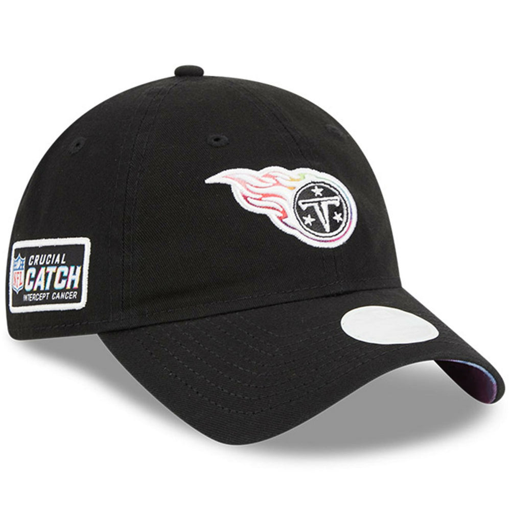 Tennessee Titans New Era Women's 2023 NFL Crucial Catch 9TWENTY Adjustable Hat - Black for sale