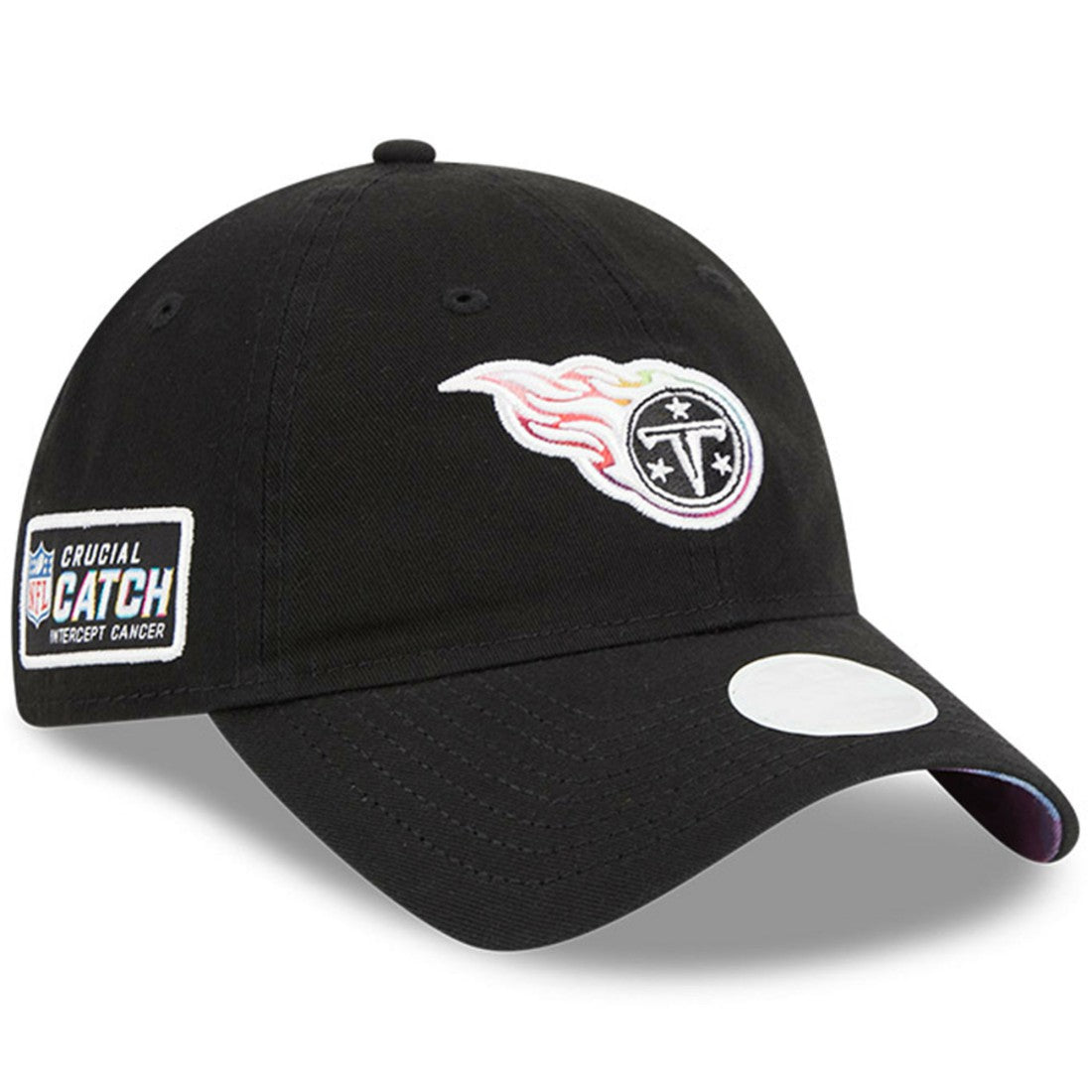 Tennessee Titans New Era Women's 2023 NFL Crucial Catch 9TWENTY Adjustable Hat - Black for sale