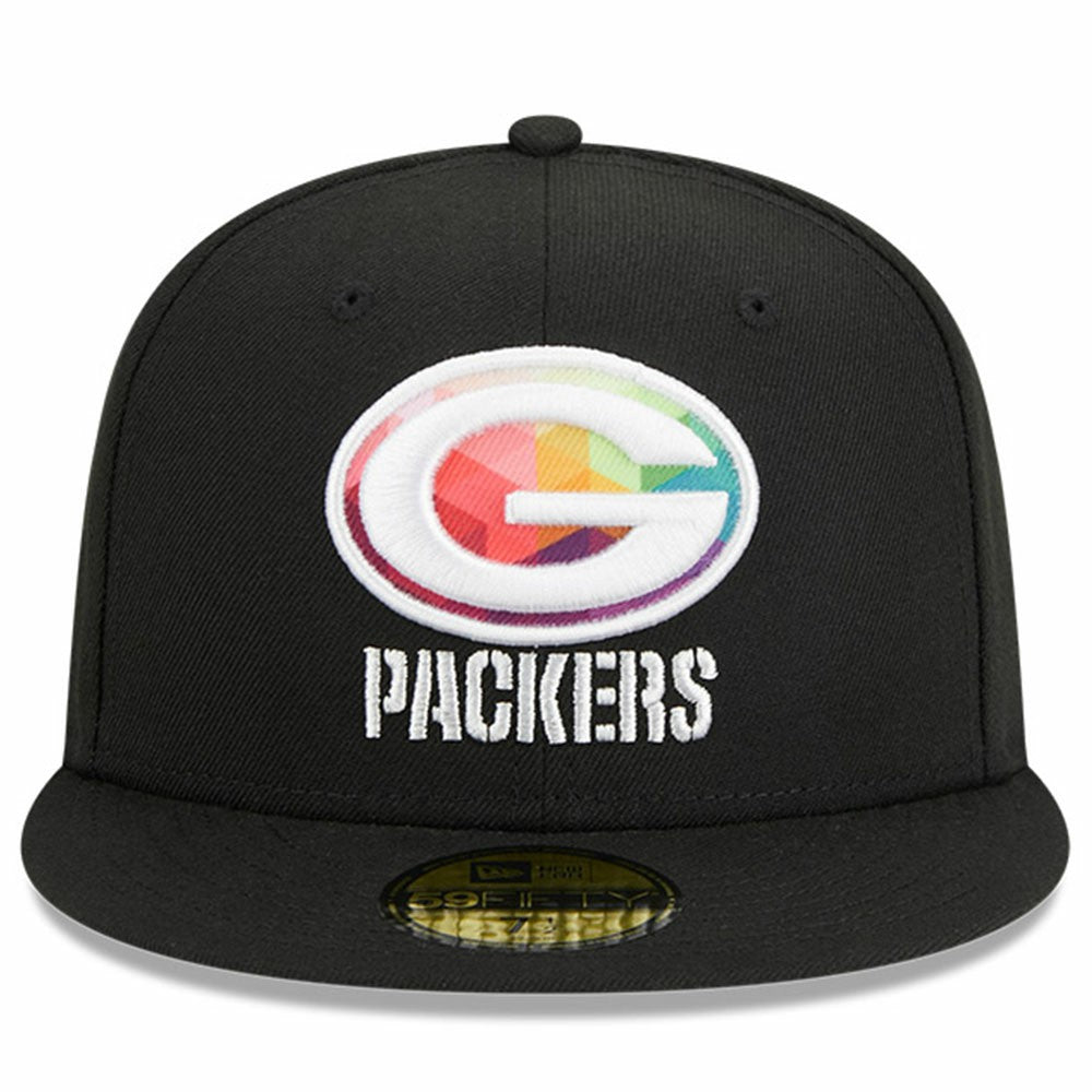 Green Bay Packers New Era 2023 NFL Crucial Catch 59FIFTY Fitted Hat - Black discount