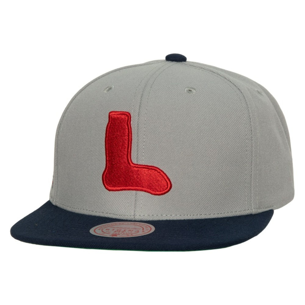 Boston Red Sox Cooperstown Collection Snapback Hat - Gray | Mitchell & Ness