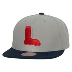 Boston Red Sox Cooperstown Collection Snapback Hat - Gray | Mitchell & Ness