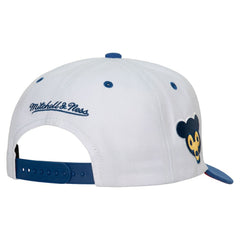 Chicago Cubs Cooperstown Collection Pro Crown Snapback Hat - White | Mitchell & Ness