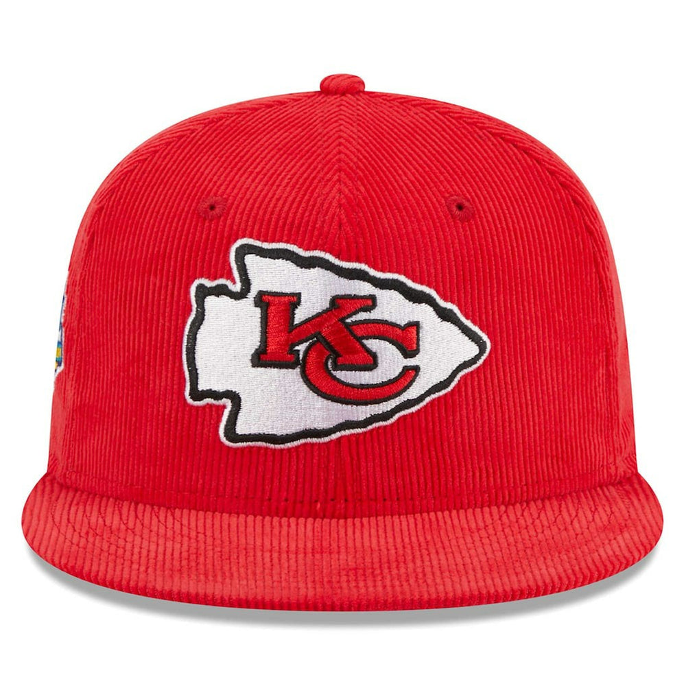Kansas City Chiefs New Era Throwback Cord 59FIFTY Fitted Hat - Red cheap