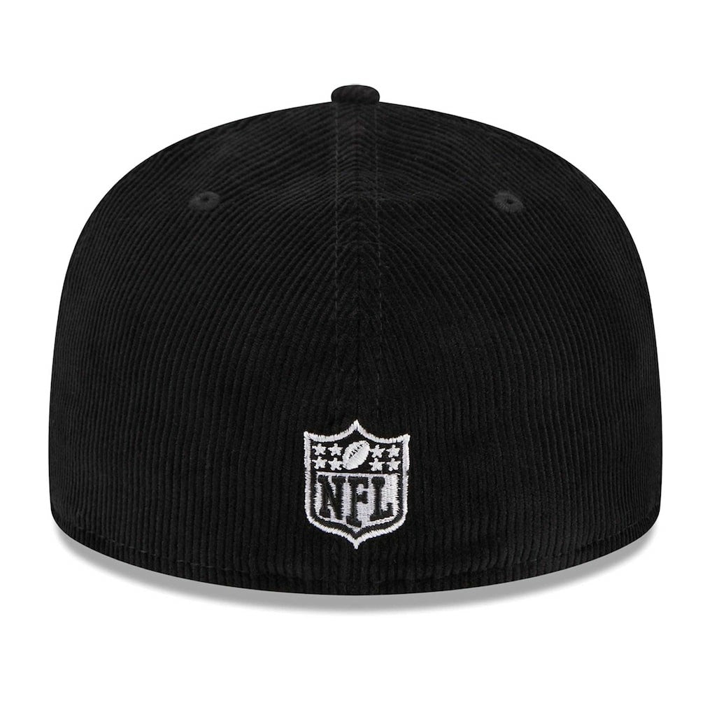 Pittsburgh Steelers New Era Throwback Cord 59FIFTY Fitted Hat - Black for sale