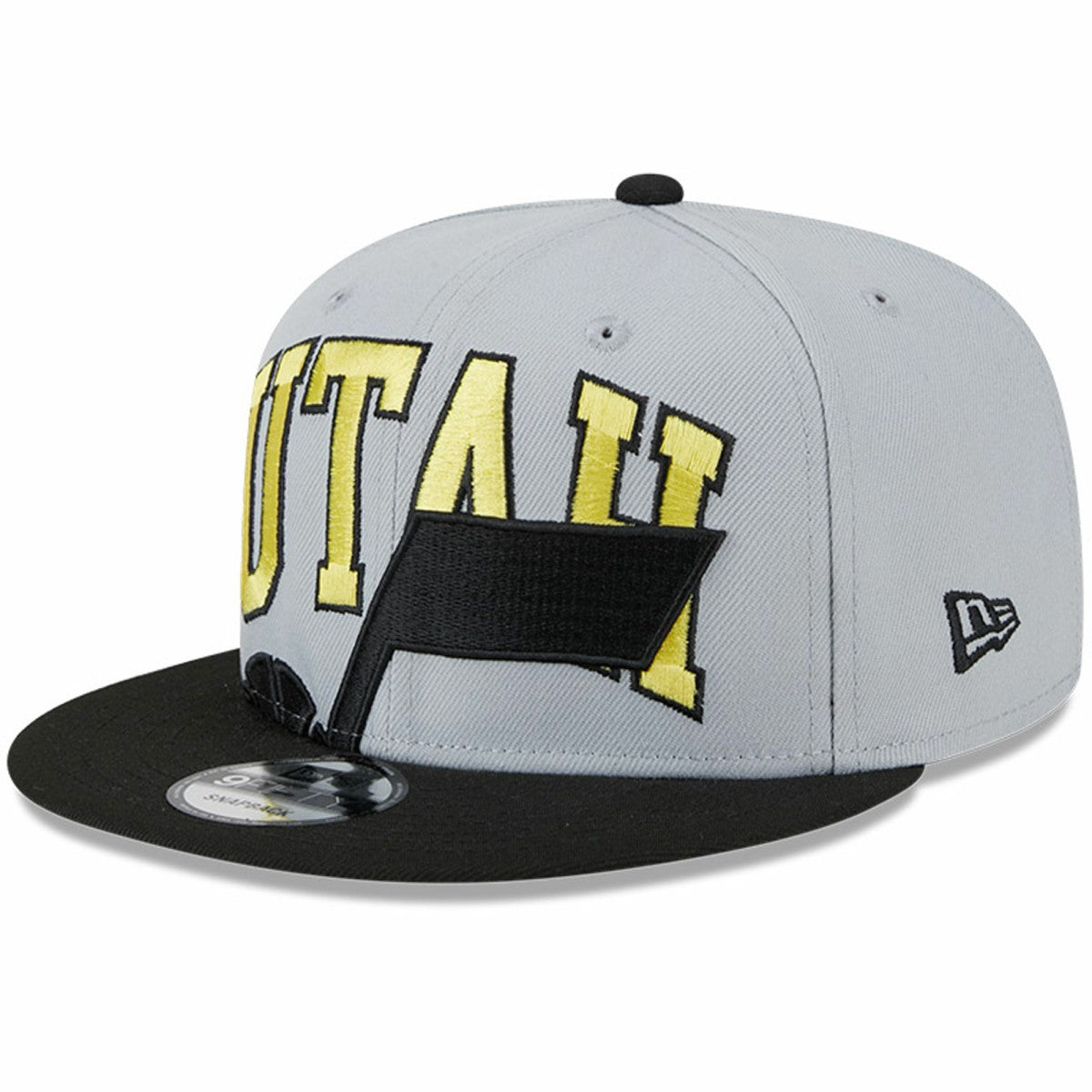 Utah Jazz Tip-Off Two-Tone 9FIFTY Snapback Hat - Gray/Black | New Era shop