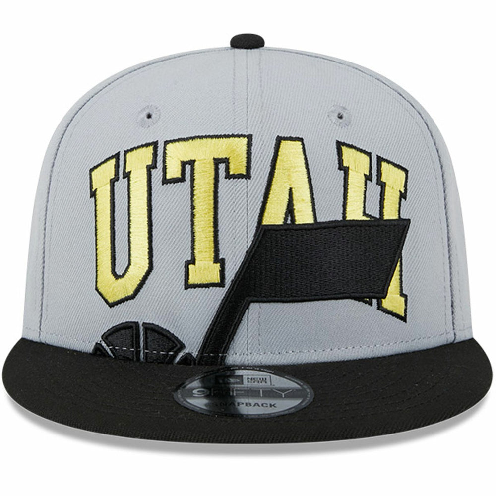 Utah Jazz Tip-Off Two-Tone 9FIFTY Snapback Hat - Gray/Black | New Era shop