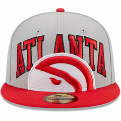 Atlanta Hawks Tip-Off Two-Tone 59FIFTY Fitted Hat - Gray/Red | New Era outlet