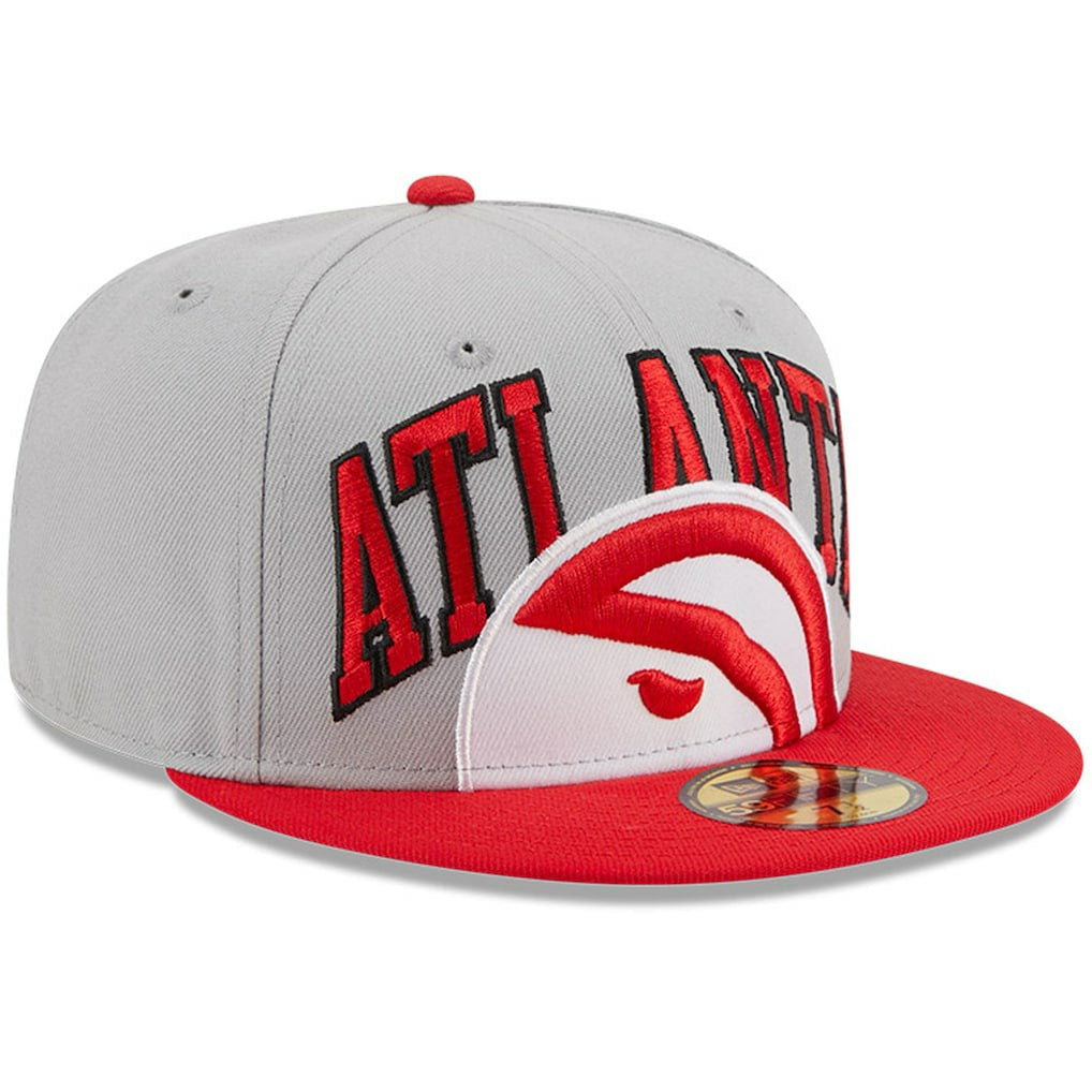 Atlanta Hawks Tip-Off Two-Tone 59FIFTY Fitted Hat - Gray/Red | New Era outlet