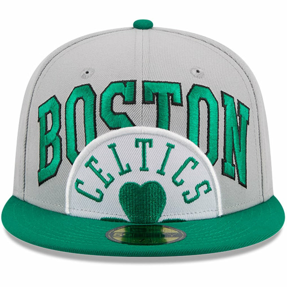 Boston Celtics Tip-Off Two-Tone 59FIFTY Fitted Hat - Gray/Kelly Green | New Era shop