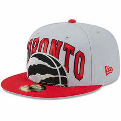 Toronto Raptors Tip-Off Two-Tone 59FIFTY Fitted Hat - Gray/Red | New Era outlet