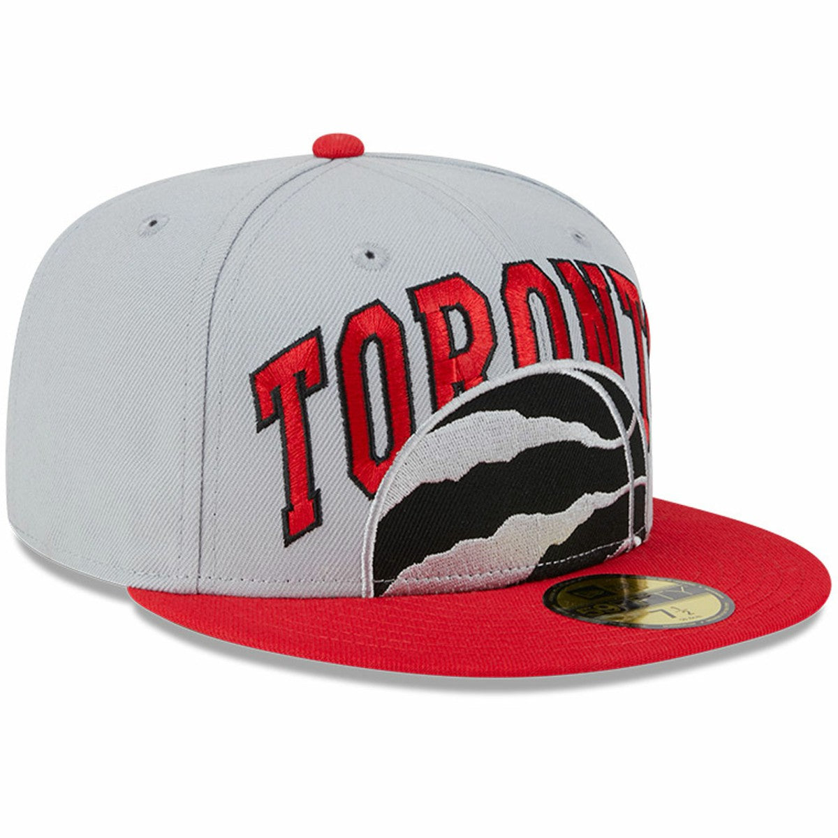 Toronto Raptors Tip-Off Two-Tone 59FIFTY Fitted Hat - Gray/Red | New Era outlet