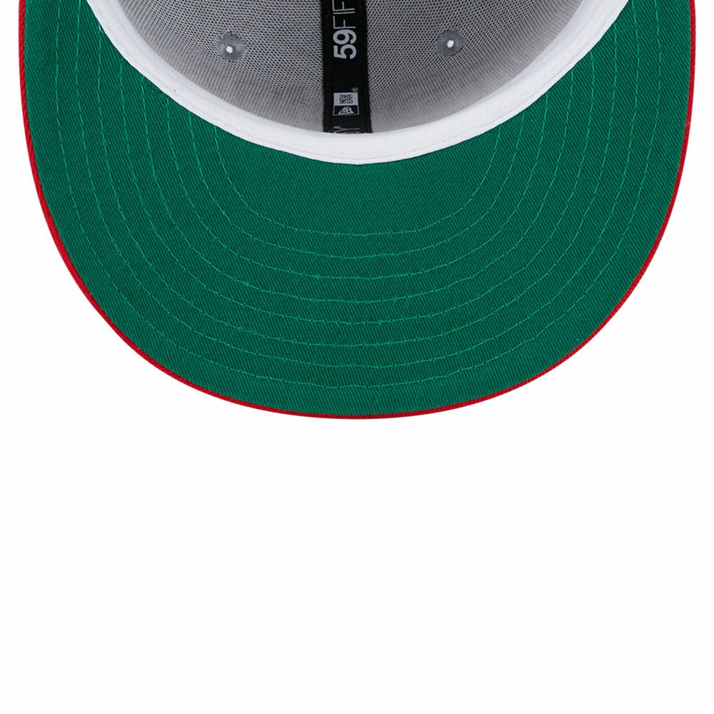 Toronto Raptors Tip-Off Two-Tone 59FIFTY Fitted Hat - Gray/Red | New Era outlet