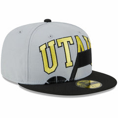 Utah Jazz Tip-Off Two-Tone 59FIFTY Fitted Hat - Gray/Black | New Era outlet