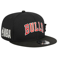 Chicago Bulls Post-Up Pin Mesh 9FIFTY Snapback Hat - Black | New Era cheap