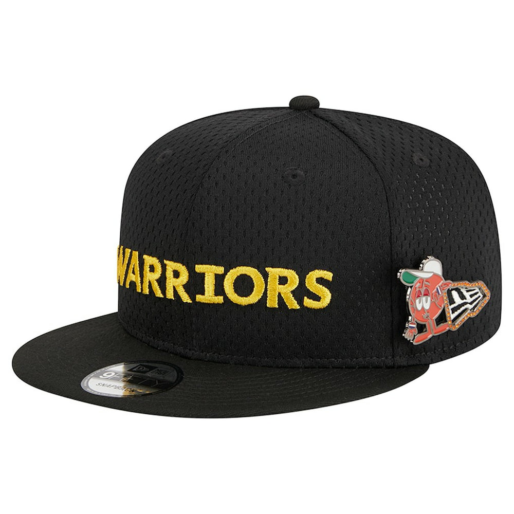 Golden State Warriors Post-Up Pin Mesh 9FIFTY Snapback Hat sale - Black | New Era for sale