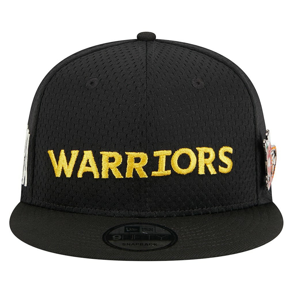 Golden State Warriors Post-Up Pin Mesh 9FIFTY Snapback Hat sale - Black | New Era for sale