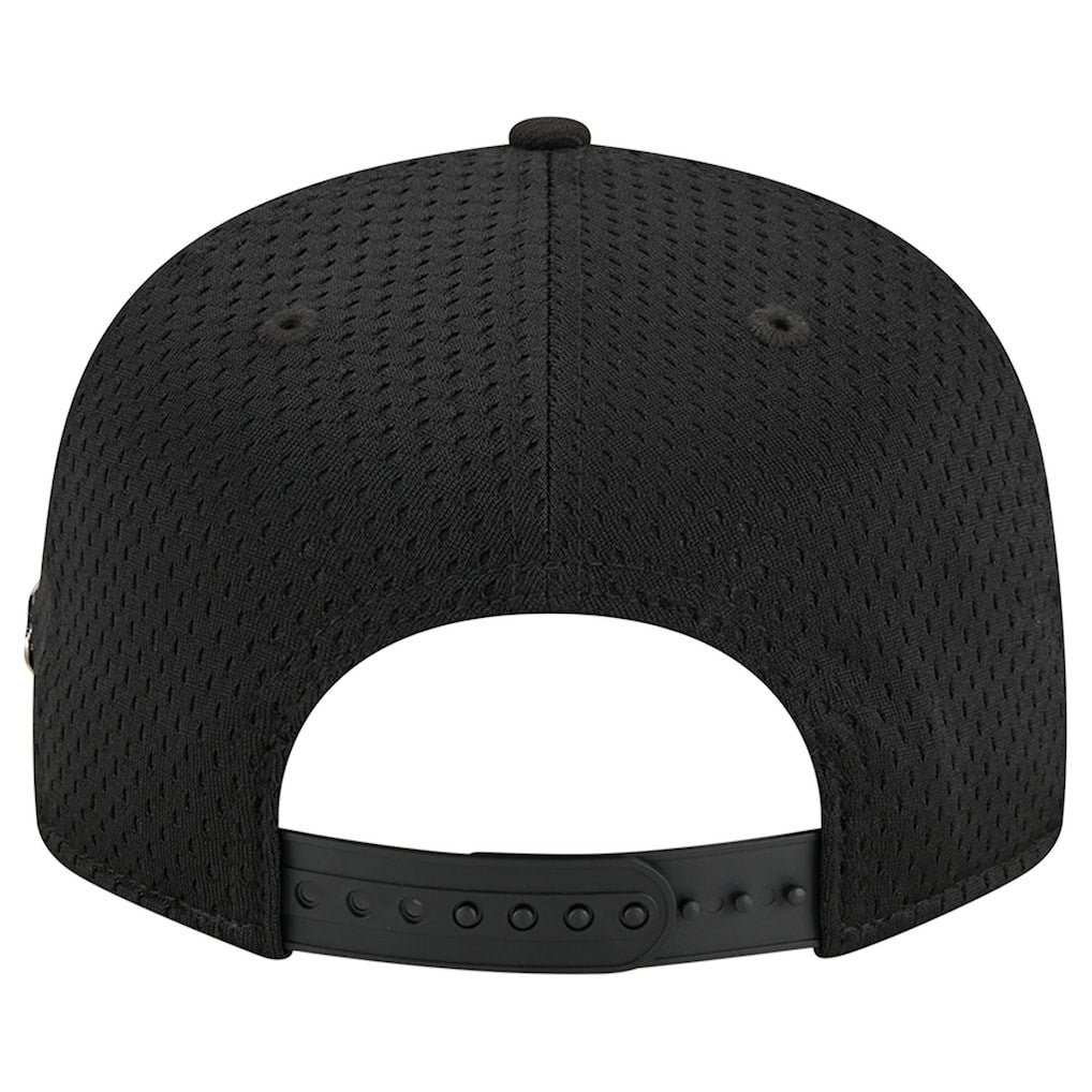 Golden State Warriors Post-Up Pin Mesh 9FIFTY Snapback Hat sale - Black | New Era for sale
