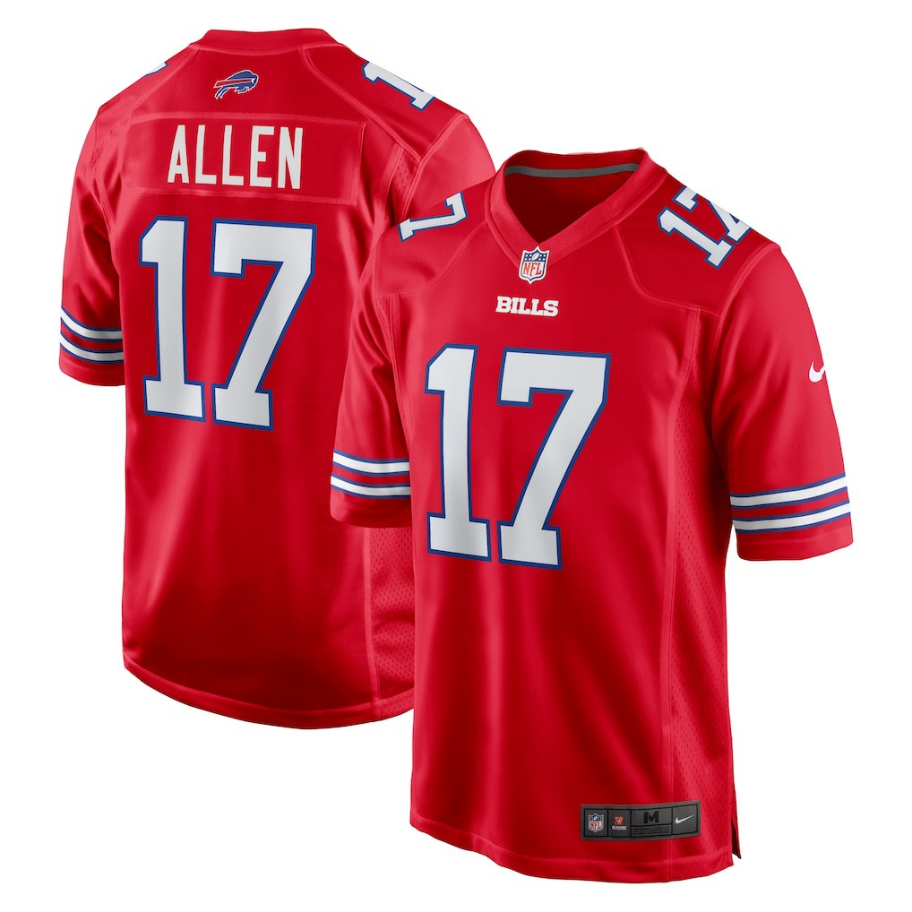 Josh Allen Buffalo Bills Alternate Game Jersey - Red | Nike for sale