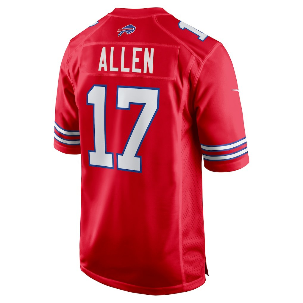 Josh Allen Buffalo Bills Alternate Game Jersey - Red | Nike for sale