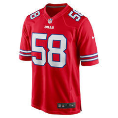 Matt Milano Buffalo Bills Alternate Game Jersey - Red | Nike on sale