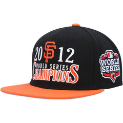 San Francisco Giants World Series Champs Snapback Hat - Black | Mitchell & Ness