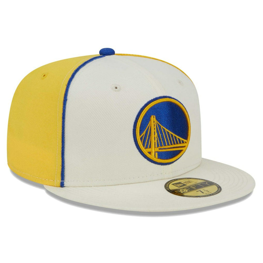 Golden State Warriors Piped Pop Panel 59FIFTY Fitted Hat sale - Cream | New Era for sale