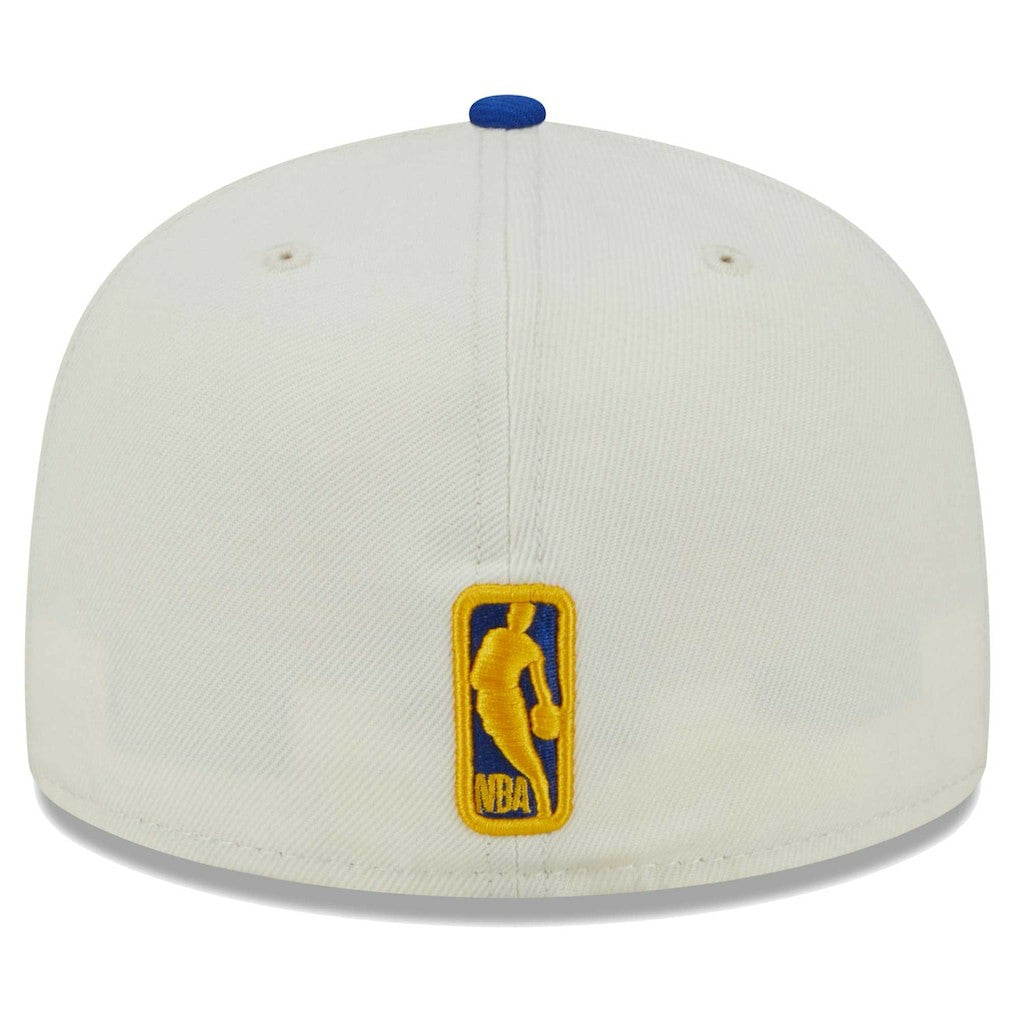 Golden State Warriors Piped Pop Panel 59FIFTY Fitted Hat sale - Cream | New Era for sale