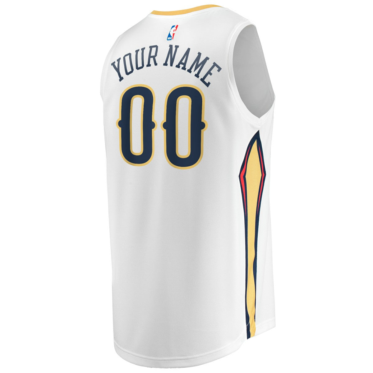 New Orleans Pelicans Youth Fast Break Replica Custom Jersey - Association Edition - White | Fanatics cheap