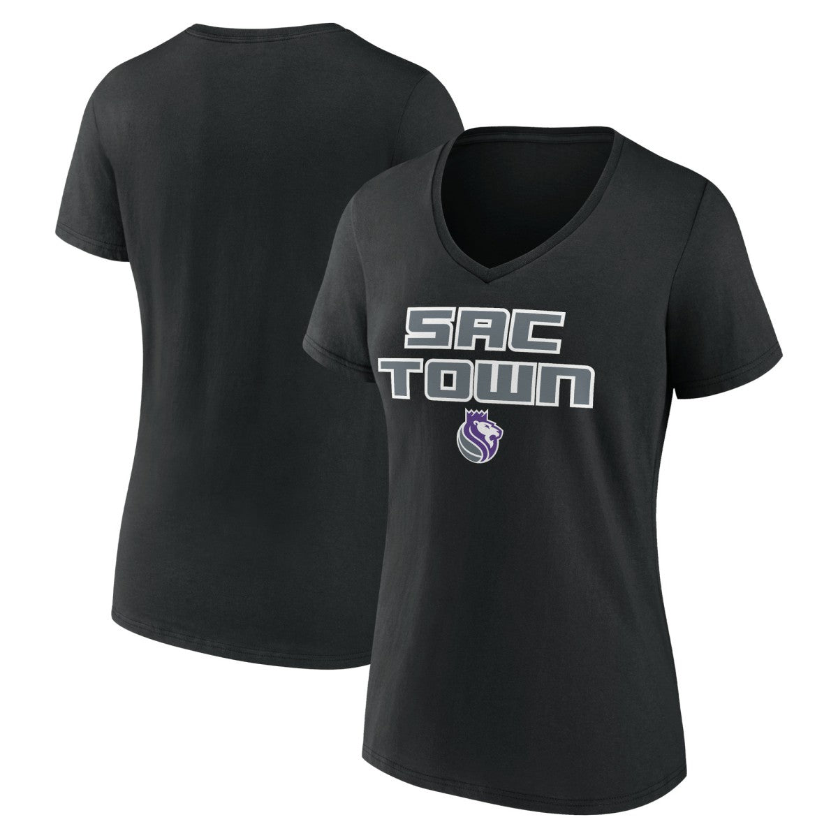 Sacramento Kings Women's Team Pride V-Neck T-Shirt - Black on sale