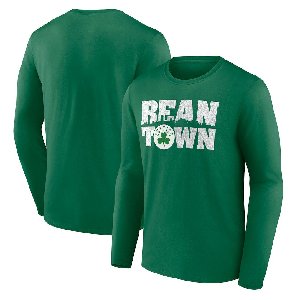 Boston Celtics Announcer Long Sleeve T-Shirt - Kelly Green online