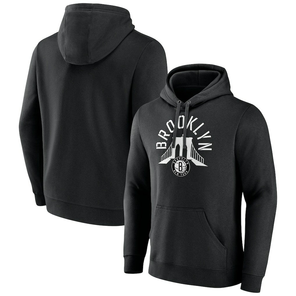 Brooklyn Nets Announcer Pullover Hoodie - Black shop