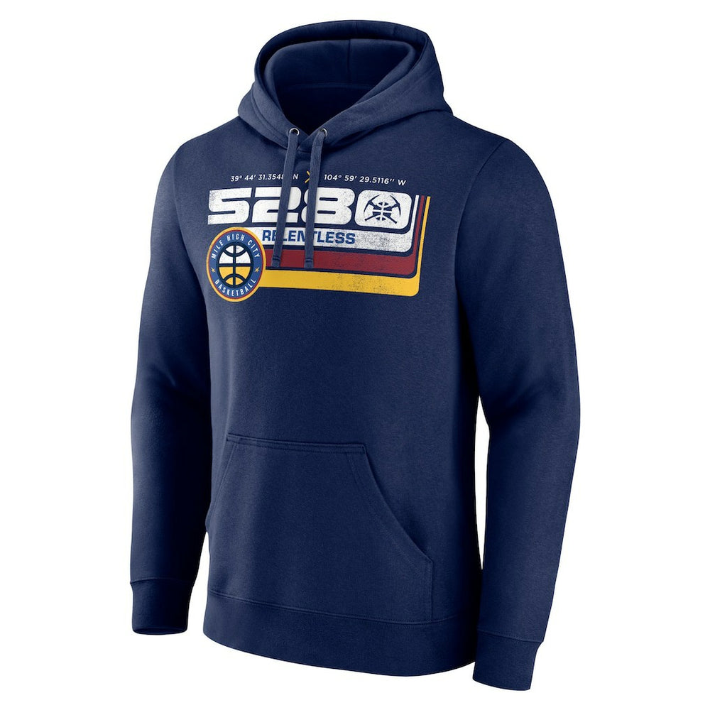 Denver Nuggets Announcer Pullover Hoodie sale - Navy cheap