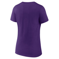 Los Angeles Lakers Women's Announcer V-Neck T-Shirt - Purple outlet