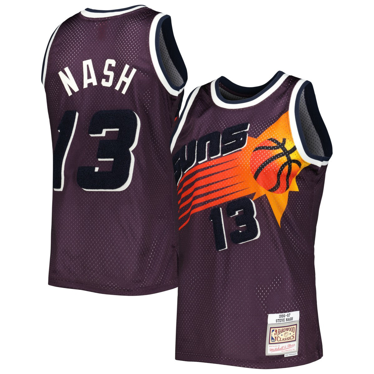 Steve Nash Phoenix Suns 1996/97 Hardwood Classics Off-Court Swingman Jersey - Purple | Mitchell & Ness shop