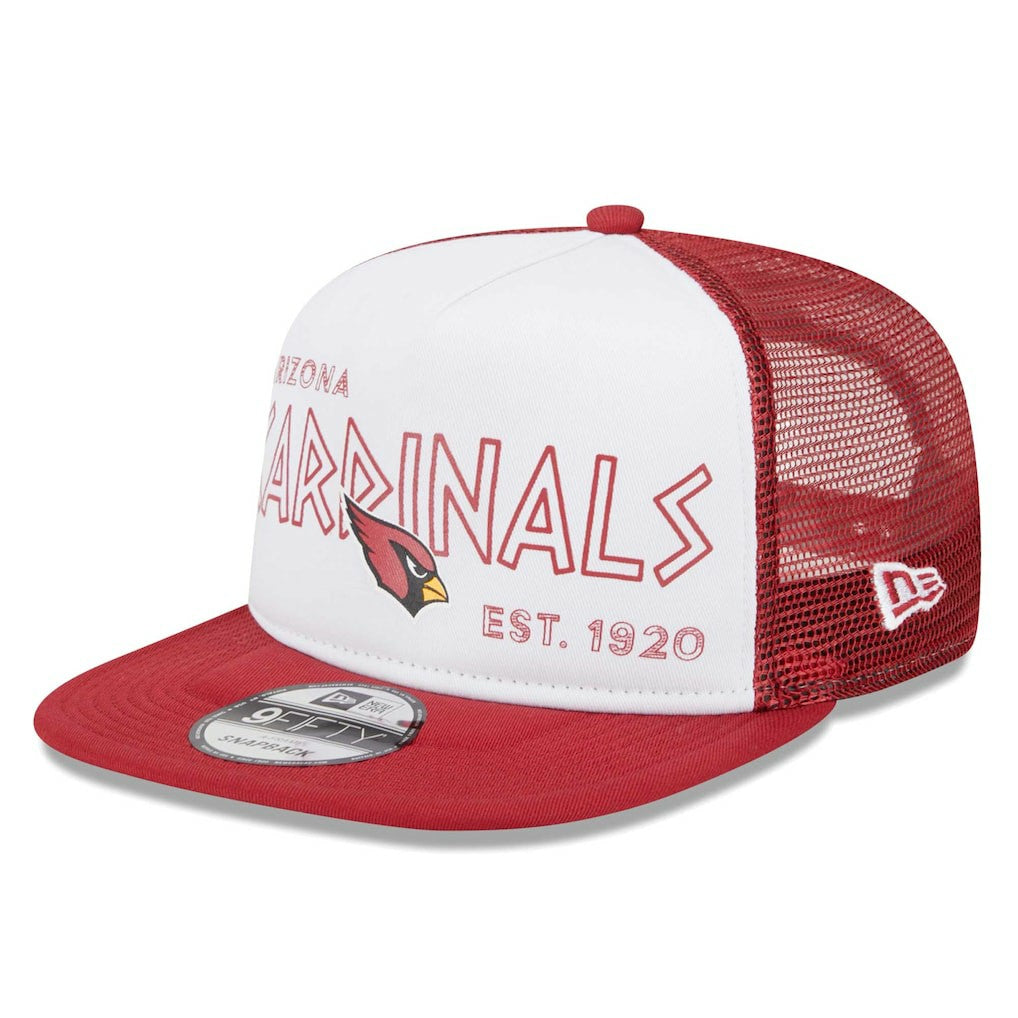Arizona Cardinals New Era Banger 9FIFTY Trucker Snapback Hat - White/Cardinal outlet