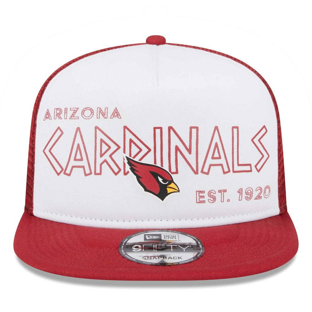 Arizona Cardinals New Era Banger 9FIFTY Trucker Snapback Hat - White/Cardinal outlet