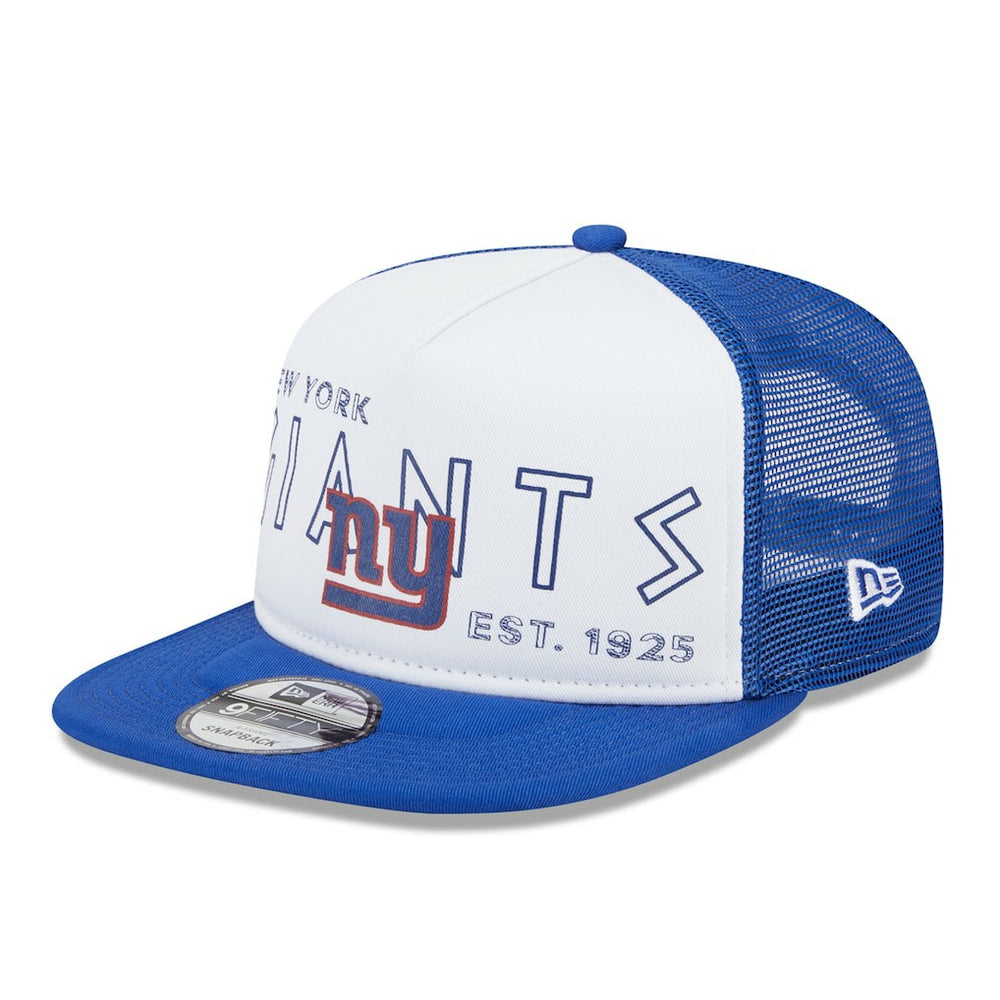 New York Giants New Era Banger 9FIFTY Trucker Snapback Hat - White/Royal cheap