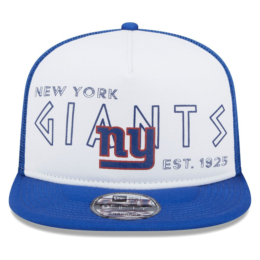 New York Giants New Era Banger 9FIFTY Trucker Snapback Hat - White/Royal cheap