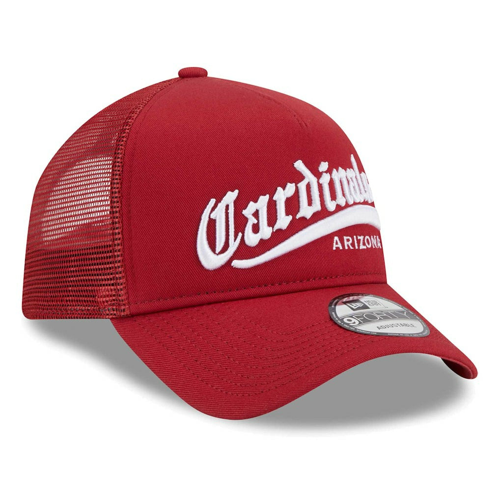 Arizona Cardinals New Era Caliber Trucker 9FORTY Adjustable Hat - Cardinal online