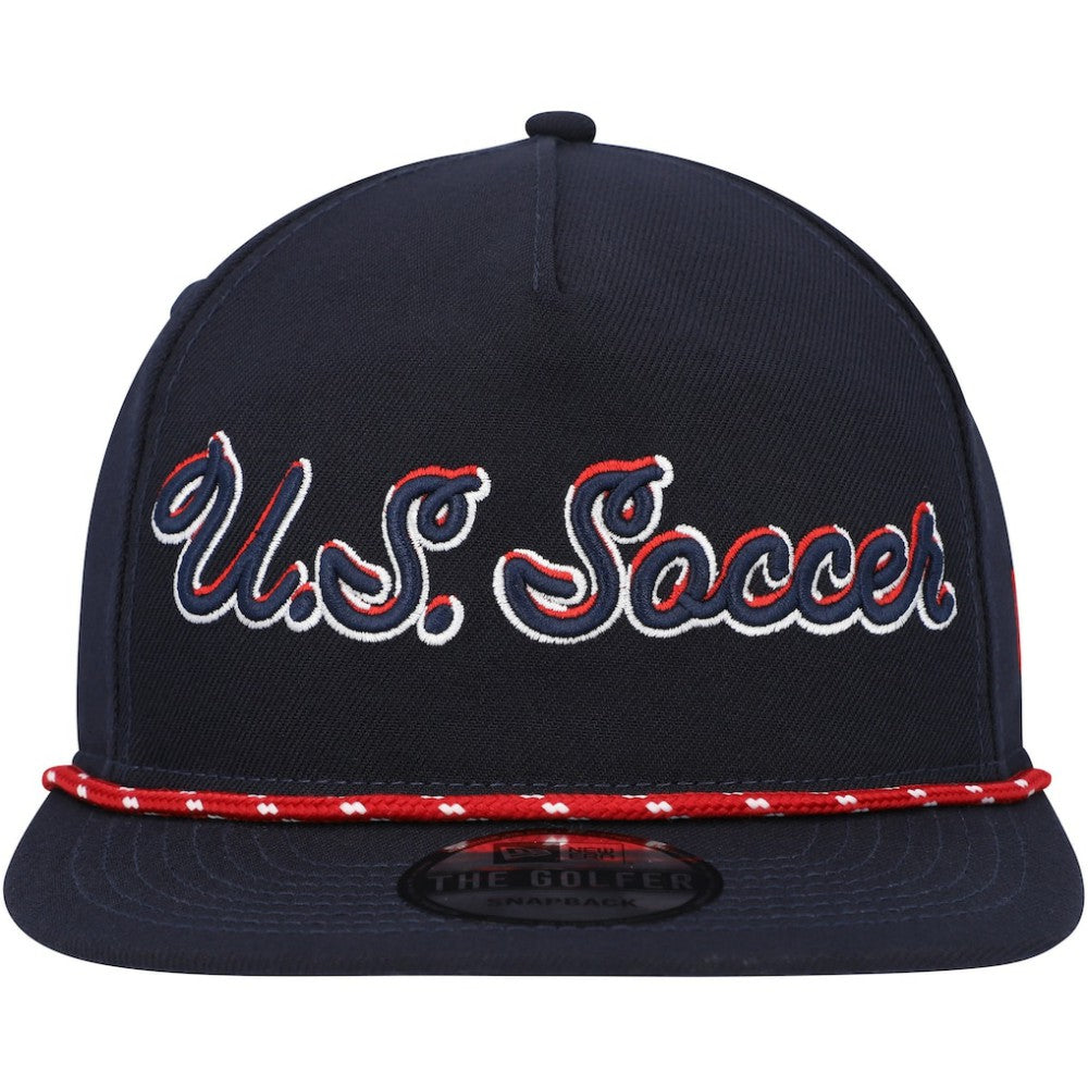 USMNT New Era Script Golfer Adjustable Hat - Navy | New Era outlet