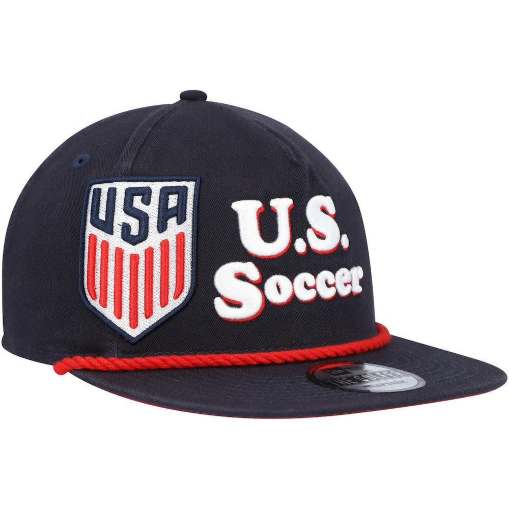 USMNT New Era Heritage The Golfer Snapback Hat - Navy | New Era online