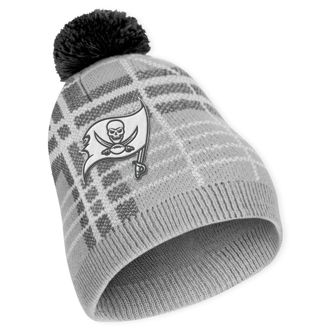 Tampa Bay Buccaneers WEAR by Erin Andrews Women's Plaid Knit Hat with Pom & Scarf Set online