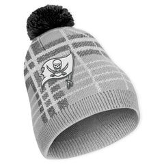 Tampa Bay Buccaneers WEAR by Erin Andrews Women's Plaid Knit Hat with Pom & Scarf Set online