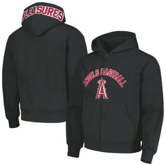 Los Angeles Angels PLEASURES Opening Day Full-Zip Hoodie - Black