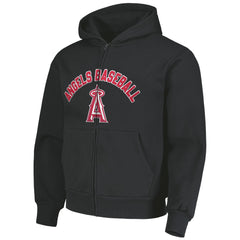 Los Angeles Angels PLEASURES Opening Day Full-Zip Hoodie - Black