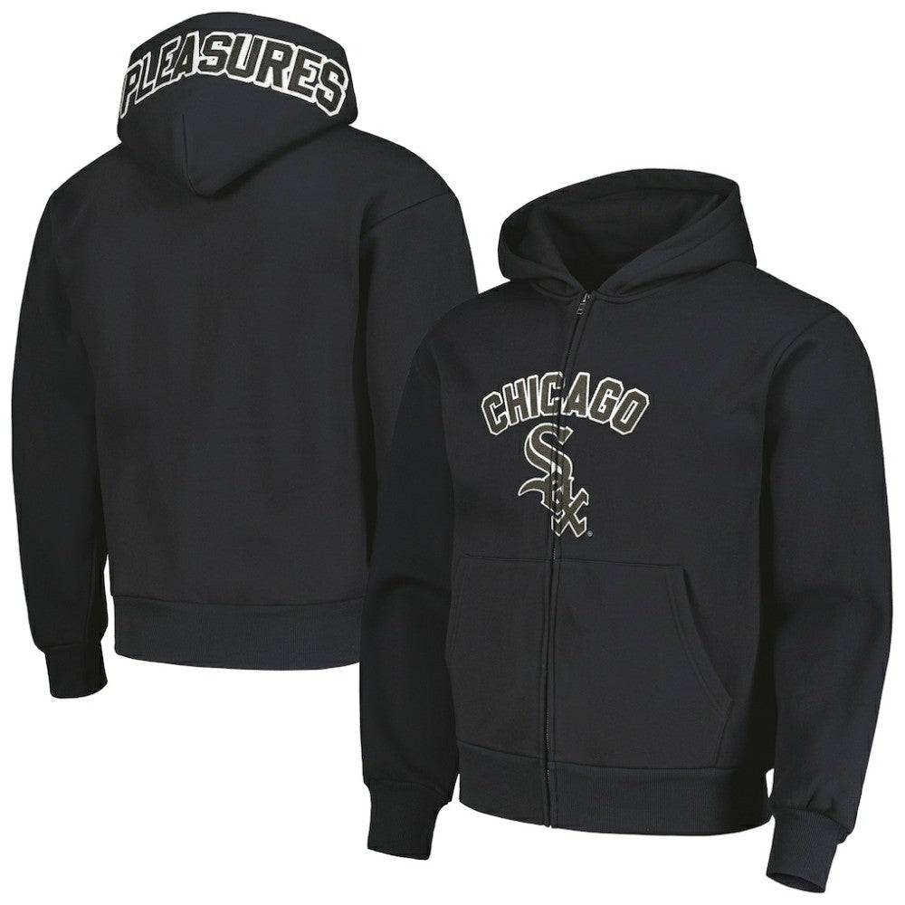 Chicago White Sox PLEASURES Opening Day Full-Zip Hoodie - Black