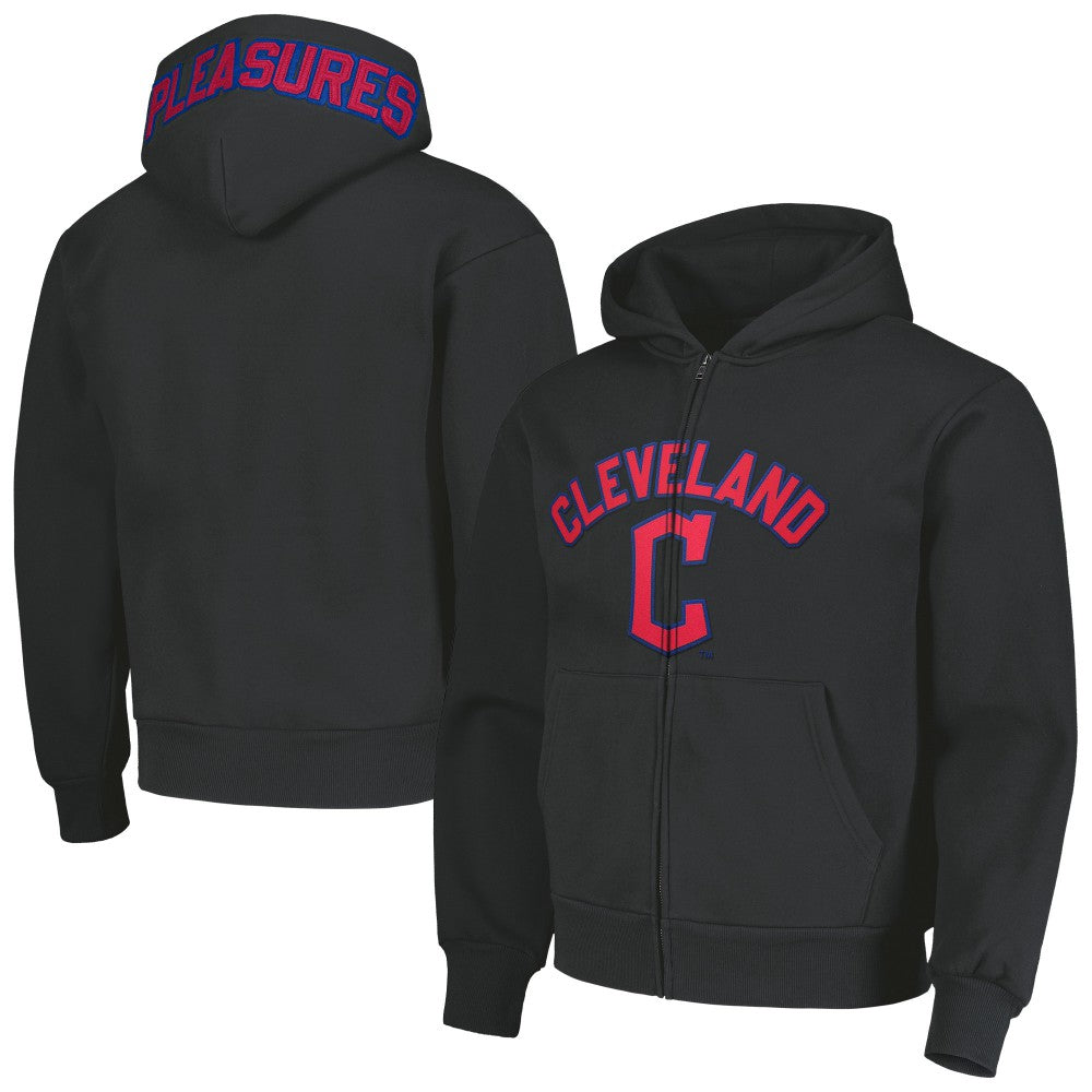 Cleveland Guardians PLEASURES Opening Day Full-Zip Hoodie - Black